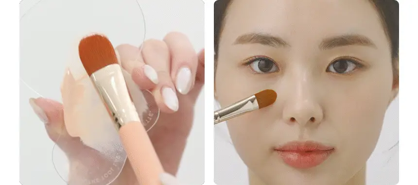 [쫀쫀밀착]더툴랩 231 촉촉밀착 흔적 풀커버 파운데이션 컨실러 브러쉬 2종 상세페이지 13